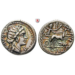 Römische Republik, C. Allius Bala, Denar 92 v.Chr., ss-vz