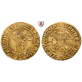 Brandenburg in Franken, Brandenburg-Franken, Albrecht Achilles, Goldgulden o.J. (nach 1470), ss-vz