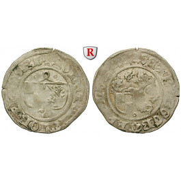 Brandenburg in Franken, Brandenburg-Franken, Friedrich V., Schilling o.J. (nach 1390), ss