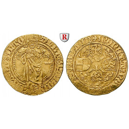Brandenburg in Franken, Brandenburg-Franken, Albrecht Achilles, Goldgulden o.J. (nach 1470), ss-vz