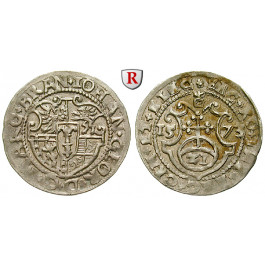 Brandenburg-Preussen, Kurfürstentum Brandenburg, Johann Georg, Groschen 1573, vz