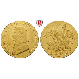 Brandenburg-Preussen, Königreich Preussen, Friedrich Wilhelm III., Friedrichs d`or 1809, ss/ss-vz