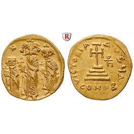 Byzanz, Heraclius, Heraclius Constantinus und Heraclonas, Solidus 638-641, vz