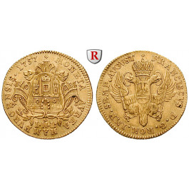 Hamburg, Stadt, Dukat 1757, ss-vz