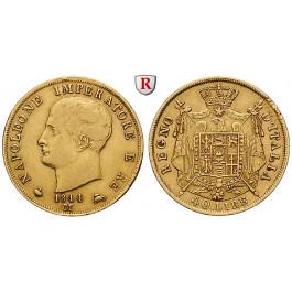 Italien, Königreich, Napoleon I., 40 Lire 1814, 11,61 g fein, ss/ss-vz