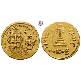 Byzanz, Constans II. und Constantinus IV., Solidus 654-659, ss+