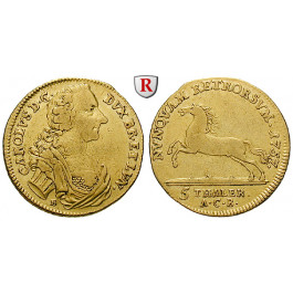 Braunschweig, Braunschweig-Wolfenbüttel, Karl, 5 Taler 1757, ss