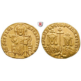 Byzanz, Basilius I. und Constantinus, Solidus 868-879, vz