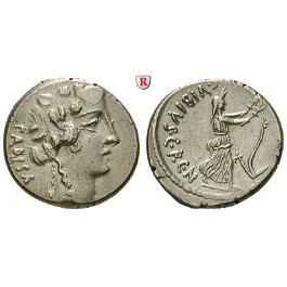 Römische Republik, C. Vibius Pansa, Denar 48 v.Chr., ss-vz/vz