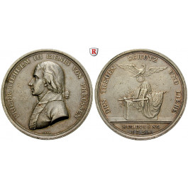 Brandenburg-Preussen, Königreich Preussen, Friedrich Wilhelm III., Silbermedaille 1798, ss-vz