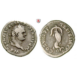 Römische Kaiserzeit, Titus, Denar 80, ss