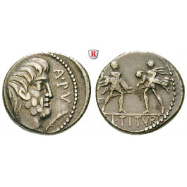 Römische Republik, L. Titurius Sabinus, Denar, ss+
