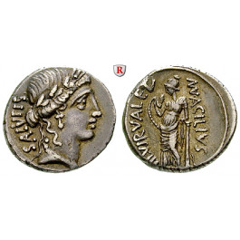 Römische Republik, Man. Acilius Glabrio, Denar 49 v.Chr., ss-vz