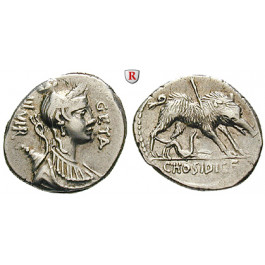 Römische Republik, C. Hosidius Geta, Denar 68 v.Chr., ss-vz