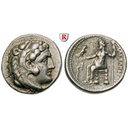 Makedonien, Königreich, Alexander III. der Grosse, Tetradrachme 327-323 v.Chr., ss-vz