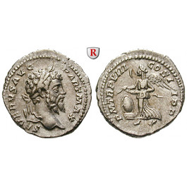 Römische Kaiserzeit, Septimius Severus, Denar 200, vz