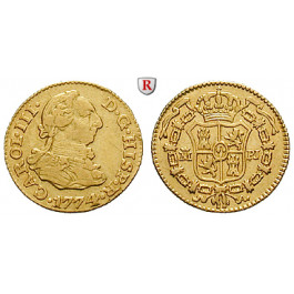 Spanien, Carlos III., 1/2 Escudo 1774/3, ss+