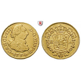 Spanien, Carlos III., 1/2 Escudo 1774, ss-vz