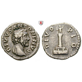 Römische Kaiserzeit, Antoninus Pius, Denar nach 161, ss+