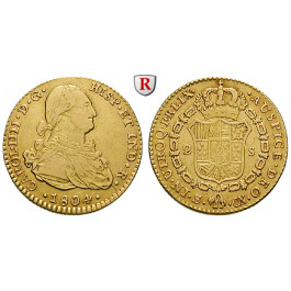 Spanien, Carlos IV., 2 Escudos 1804, ss