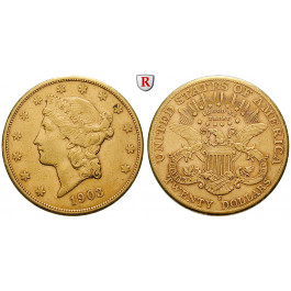 USA, 20 Dollars 1903, ss
