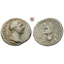 Römische Kaiserzeit, Traianus, Denar 103-111, ss