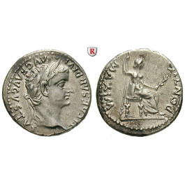 Römische Kaiserzeit, Tiberius, Denar 14-37, vz/ss-vz