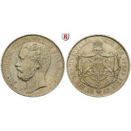 Baden, Grossherzogtum Baden, Friedrich I., Vereinstaler 1867, ss-vz