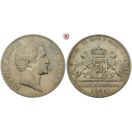 Bayern, Königreich, Ludwig I., Vereinsdoppeltaler 1848, ss+