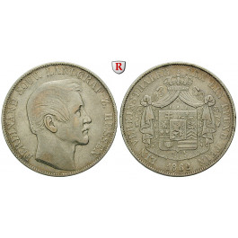 Hessen, Hessen-Homburg, Ferdinand, Vereinstaler 1862, ss