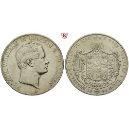 Brandenburg-Preussen, Königreich Preussen, Friedrich Wilhelm IV., Vereinsdoppeltaler 1846, ss/ss-vz