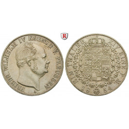 Brandenburg-Preussen, Königreich Preussen, Friedrich Wilhelm IV., Taler 1854, vz/vz-st