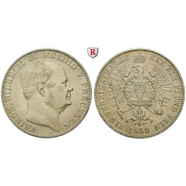 Brandenburg-Preussen, Königreich Preussen, Friedrich Wilhelm IV., Vereinstaler 1859, vz