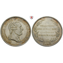 Sachsen, Königreich Sachsen, Friedrich August I., Konventionstaler 1827, vz