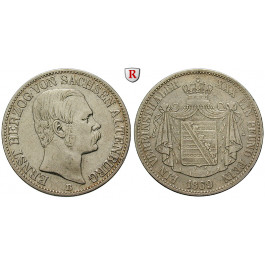 Sachsen, Sachsen-Altenburg, Ernst, Vereinstaler 1869, ss