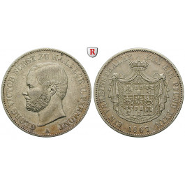 Waldeck, Fürstentum, Georg Victor, Vereinstaler 1867, ss+