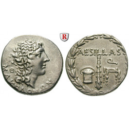 Makedonien-Römische Provinz, Aesillas, Quaestor, Tetradrachme 92-88 v.Chr., vz-st/vz