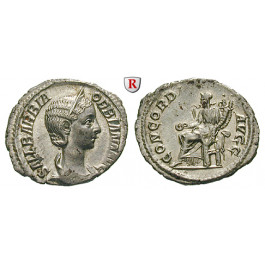 Römische Kaiserzeit, Orbiana, Frau des Severus Alexander, Denar 225, vz-st