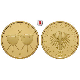 Bundesrepublik Deutschland, 50 Euro 2021, Pauke, nach unserer Wahl, D-J, 7,78 g fein, st