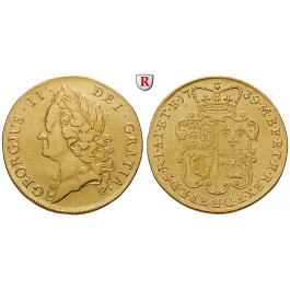 Grossbritannien, George II., 2 Guineas 1739, ss/ss-vz