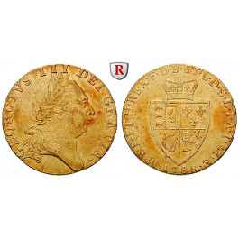 Grossbritannien, George III., Guinea 1788, ss+