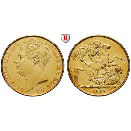 Grossbritannien, George IV., 2 Pounds 1823, vz