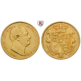 Grossbritannien, William IV., Sovereign 1837, ss