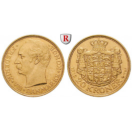 Dänemark, Frederik VIII., 20 Kroner 1912, f.vz/vz-st