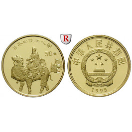 China, Volksrepublik, 50 Yuan 1995, 15,53 g fein, PP