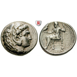 Makedonien, Königreich, Alexander III. der Grosse, Tetradrachme 323-317 v.Chr. (unter Philipp III. Arrhidaios), ss-vz