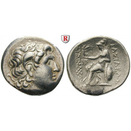 Thrakien, Königreich, Lysimachos, Tetradrachme 323-281 v.Chr., ss-vz