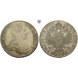 Römisch Deutsches Reich, Maria Theresia, Reichstaler 1774, ss-vz/vz