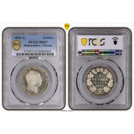 Brandenburg-Preussen, Königreich Preussen, Friedrich Wilhelm IV., Gulden 1852, st
