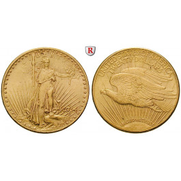 USA, 20 Dollars 1914, 30,09 g fein, f.vz